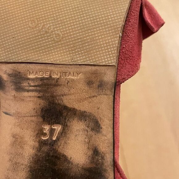 Pink heeled Italian sandals - Picture 5 of 8